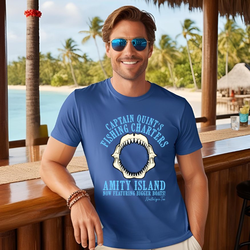 Captain Quint's Fishing Charters Amity Island now featuring bigger boats by NostalgicTee