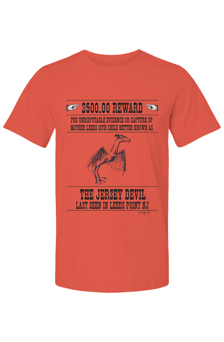 Mens 100% cotton Jersey Devil T-Shirt