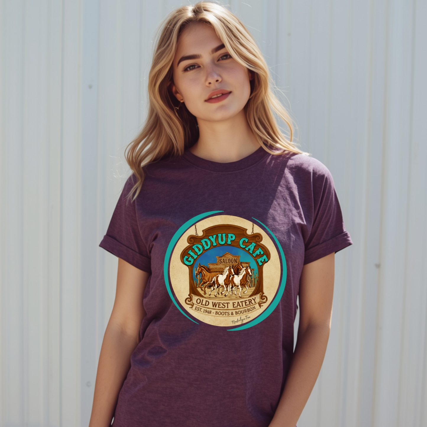 Paint horses graphic T-shirt by NostalgicTee