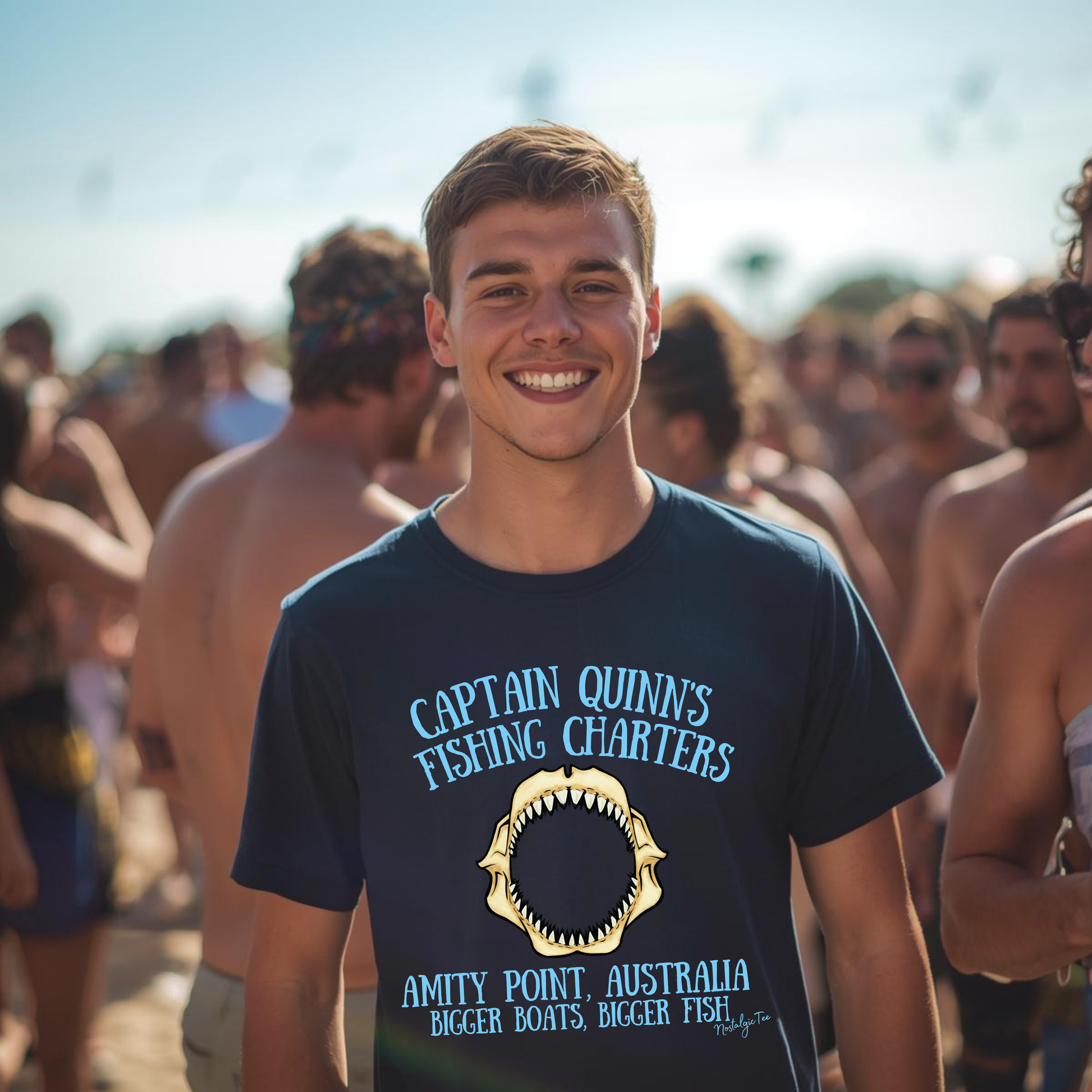 captain quinn's amity point, australia graphic top