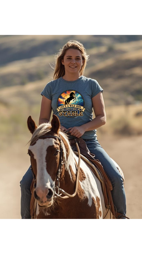 Horses keep me stable western tee NostalgicTee