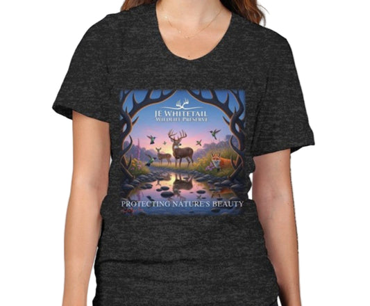 JE Whitetail Wildlife Preserve T-Shirt – Protecting Nature’s Beauty Graphic Tee
