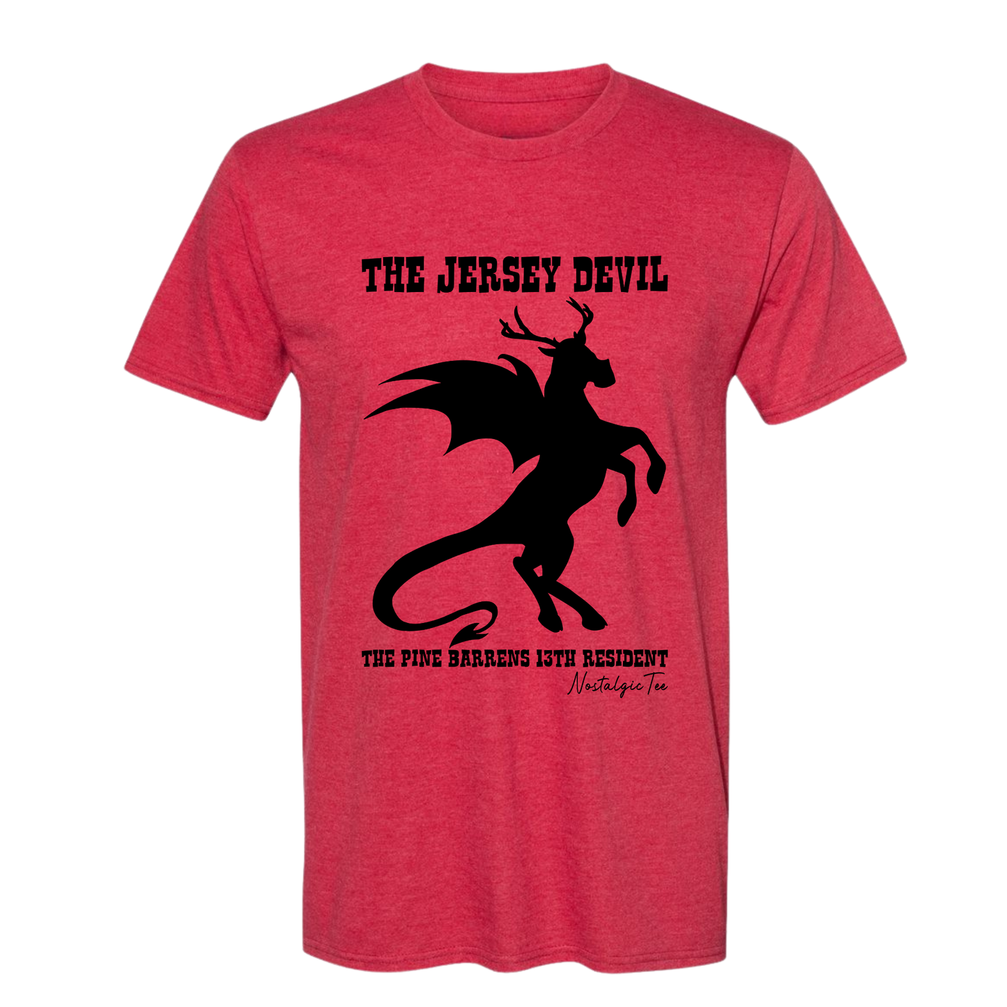 Jersey Devil Graphic T-Shirt – Pine Barrens NJ Folklore Cryptid Tee